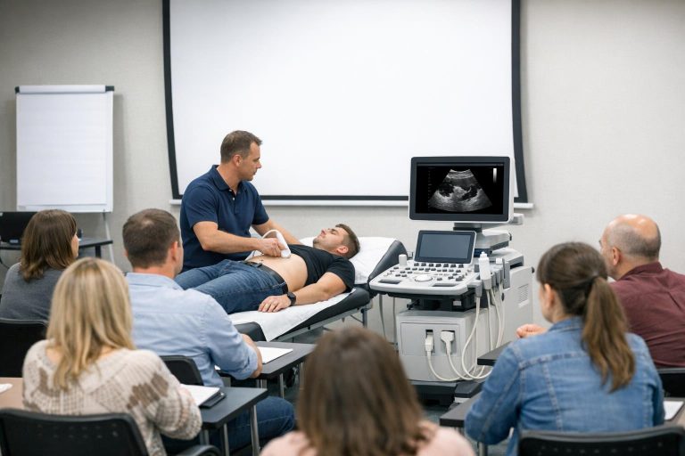 USG w praktyce fizjoterapeuty: jak wybrać szkolenie i szybko wdrożyć umiejętności